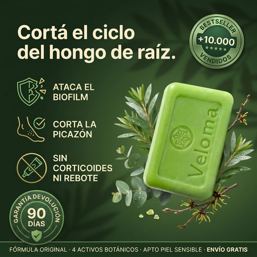 Jabón Veloma™ | Formula natural Antimicótica  - Anti Hongos - Antifúngica